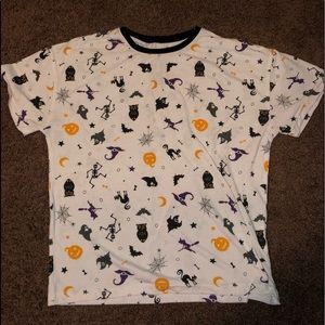 White tee with Halloween Design